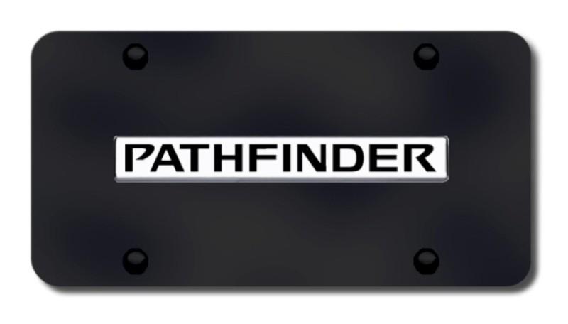 Nissan pathfinder name chrome on black pla made in usa genuine