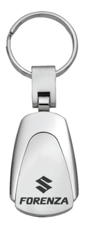 Suzuki forenza chrome teardrop keychain / key fob engraved in usa genuine