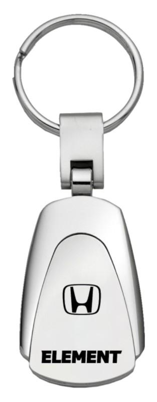 Honda element chrome teardrop keychain / key fob engraved in usa genuine