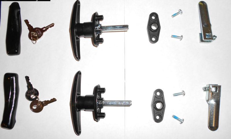 Truck cap,topper, t-handles  locks w/  parts ( complete set)