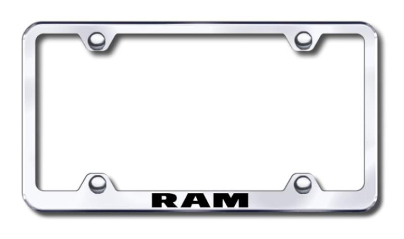 Chrysler ram wide body  engraved chrome license plate frame-metal made in usa g