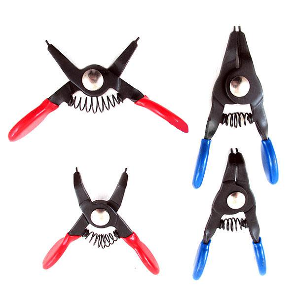 4 mini snap ring ext./ int. circlip pliers small sizes hand tool new auto repair