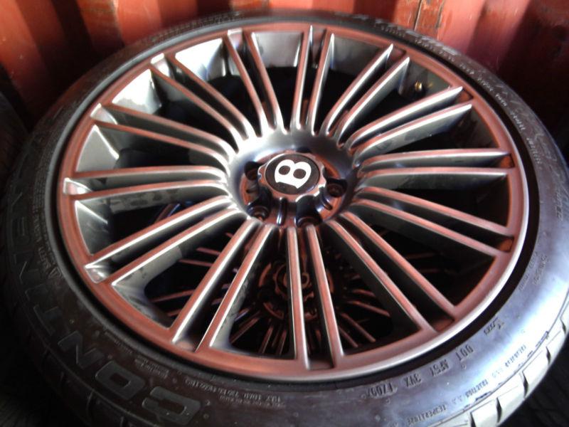 Bentley flying spur factory 20" wheels w/ new conti extremecontactdw's 275-35-20