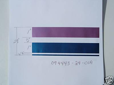 2 3/4"  blue purple  sticker pinstripe 094443-24-01a