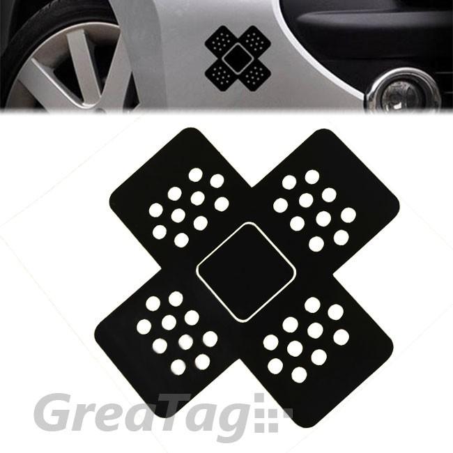 4" crossover black band-aid bandage sticker dent drift plaster car truck laptop