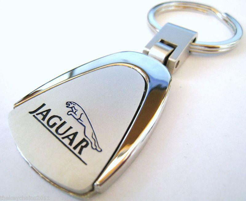 Jaguar key chain ring fob xj-8 xj-r xk xk-r xf-r x-type chrome
