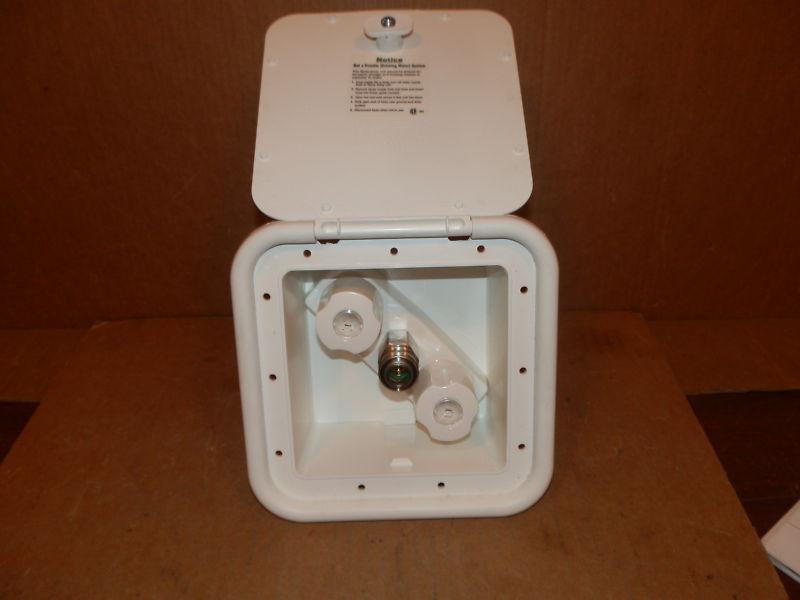 *rv spray away hatch with faucet/handles ( new )
