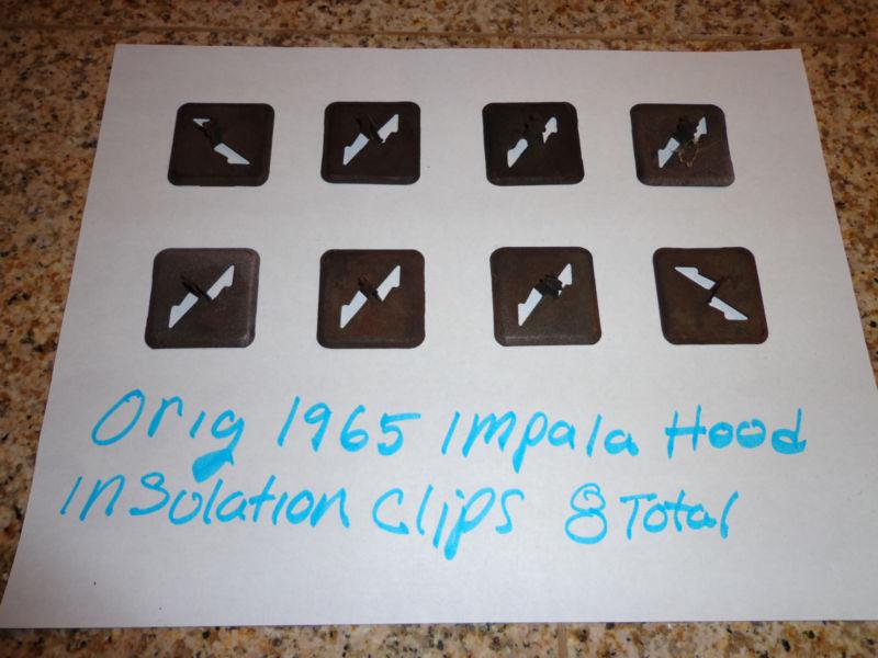 1965 chevy impala belair biscayne ss 409 396 327 supersport hood insulation clip