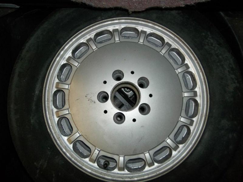 Mb 87 560sl sec sel aluminum alloy oem benz wheel rim 15x7 86 87 89 1264003002