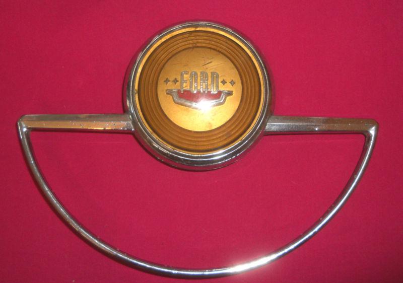 Original 1949 ford custom car horn ring emblem 8a-3625