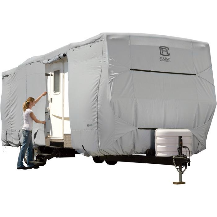 Classic permapro premium travel trailer- gray fits 27ft to 30ft trailers
