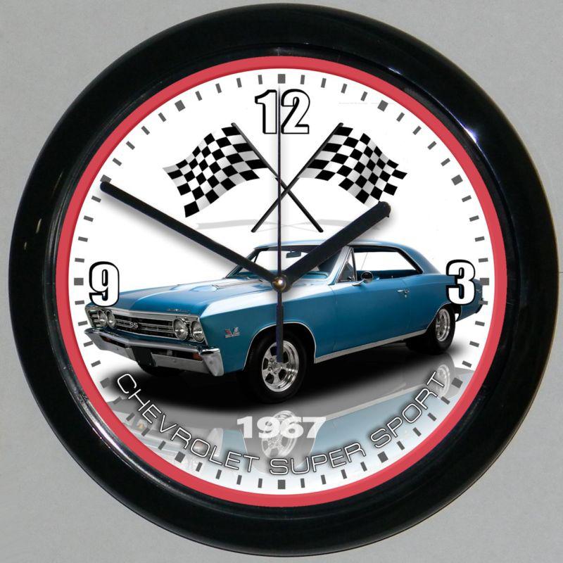 1967 chevrolet chevelle 10 in. decorative wall clock - more vehicles to choose!