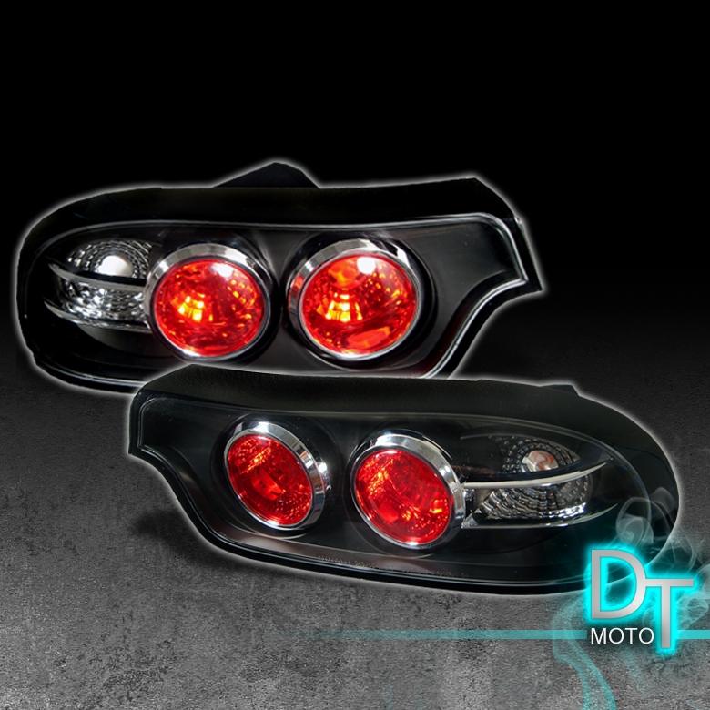 93-01 mazda rx-7 rx7 jdm black housing altezza rear tail lights lamps left+right