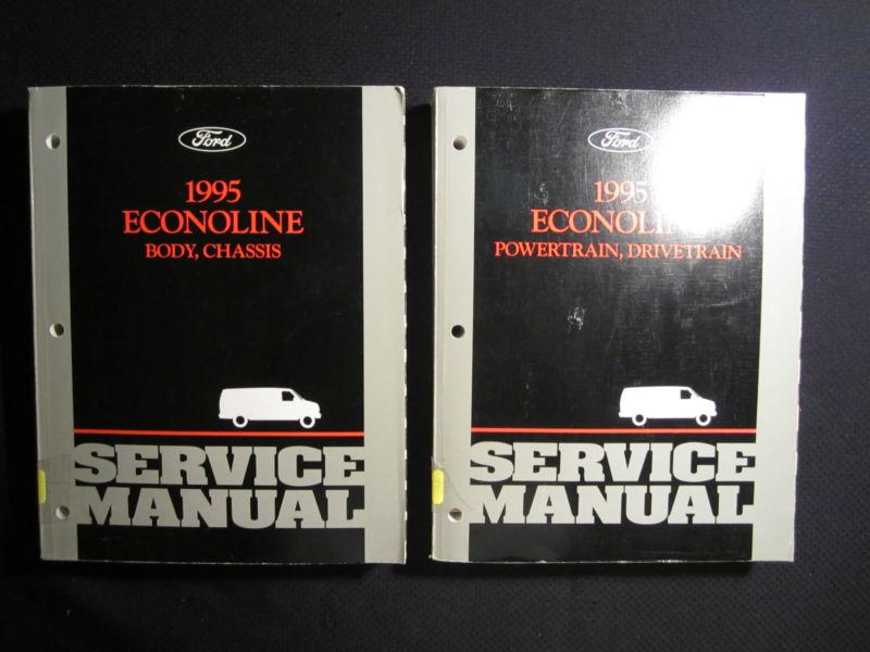 1995 ford econoline van service repair shop manual set dealer 