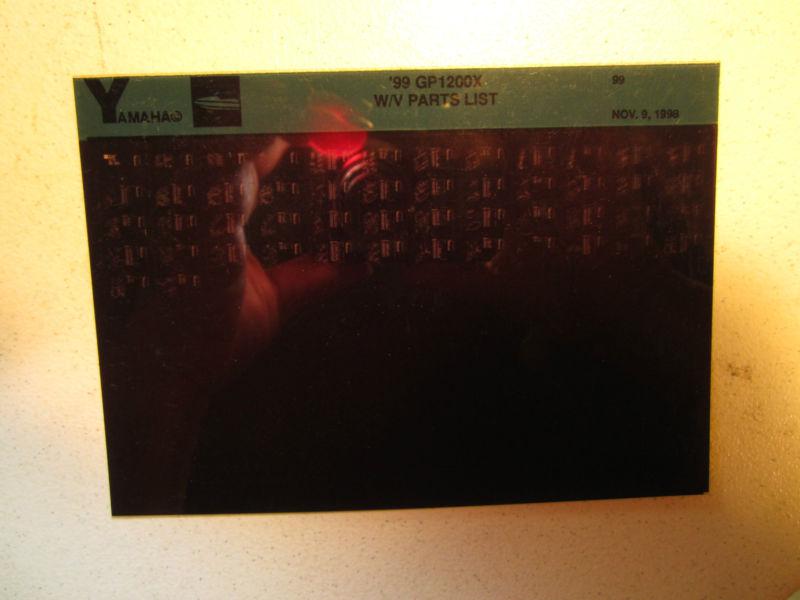 1999 yamaha gp1200x microfiche parts list catalog jet ski gp 1200 x