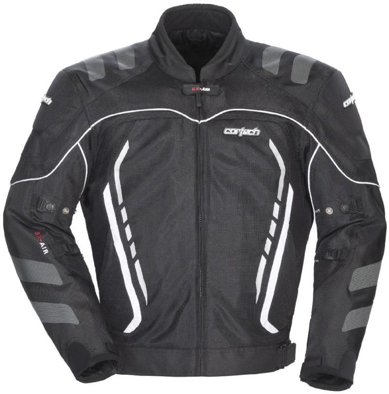 Cortech gx sport air series 3 black xlt xl tall textile motorcycle riding jacket
