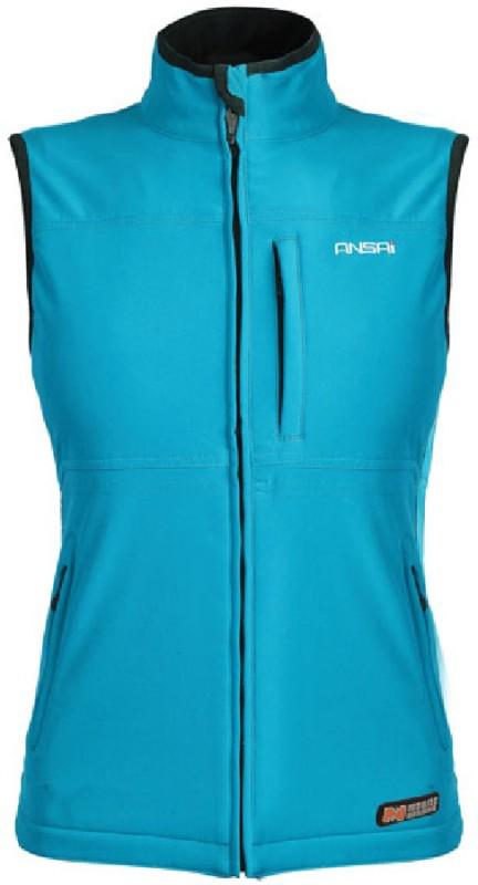Ansai mobile warming blue medium classic softshell women's electric heated vest
