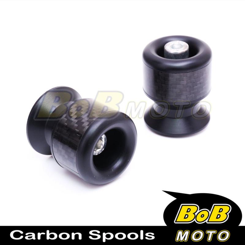 Black swingarm spools bobbins protector suzuki sfv 650 gladius 09 10 11 12 13