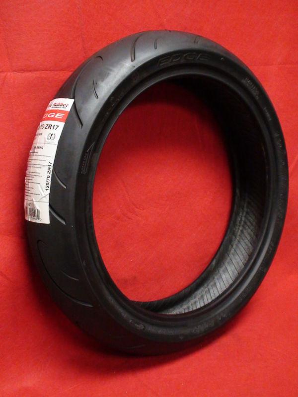Vee rubber vrm-367 "edge" z-rated sport radial front motorcycle tire 180/55zr-17