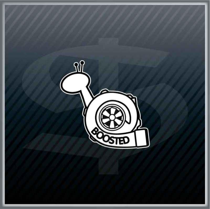 Boosted snail tire jdm turbo power racing car sticker decal