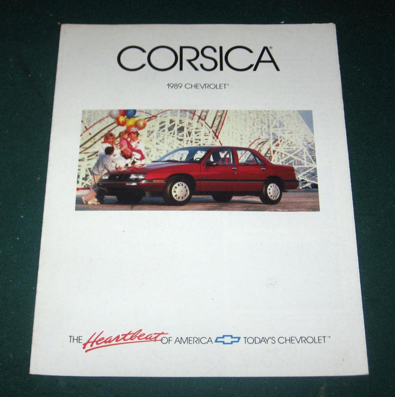 1989 chevy corsica dealer sales brochure; lt; ltz; sedan; 6 page foldout