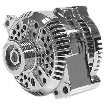 Tuff stuff replacement alternator 150 amps chrome plated 12v ford 3g case