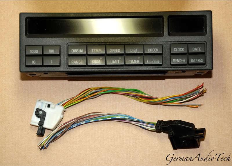Bmw 18 button on board computer check control (obc) + wires e36 318 325 328 m3  