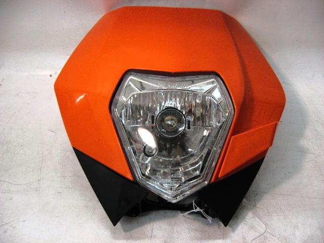 Ktm complete headlight & orange mask kit - fits all "w" series bikes - new!!
