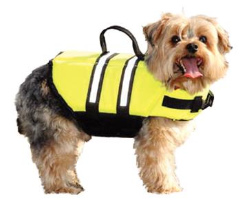 Paws aboard 1200 doggy life jacket yellow xs