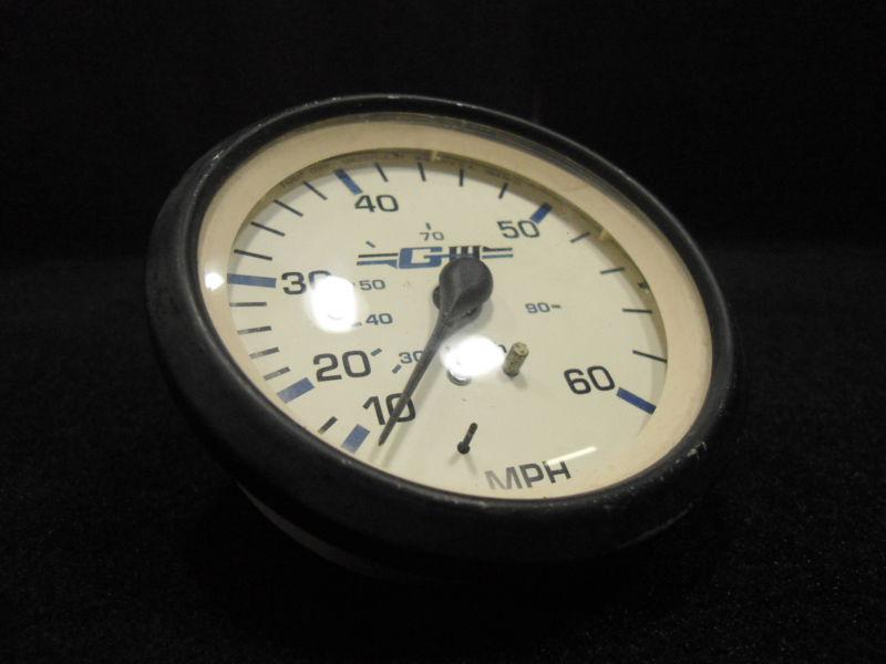 Used speedometer #se9888a  3.5" 10-60mph giii outboard boat instrument part # 3