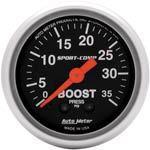 Autometer sport comp  series-boost gauge 2-1/16" mechanical 35 psi 3304