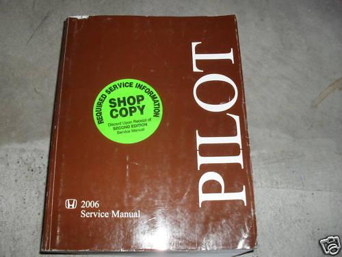 2006 honda pilot suv service repair shop manual factory book oem 06
