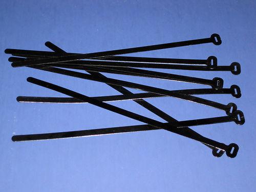 10 each wire ties black cable clip bsa 75-9045 triumph 82-9918 metal tie set