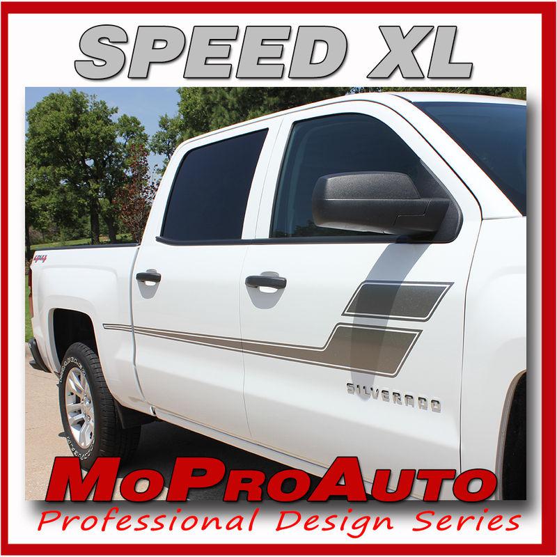 Chevy silverado speed xl 2010 3m pro grade vinyl side stripe decals graphic pws