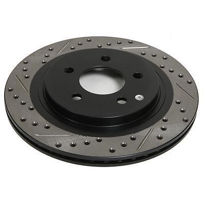 Stoptech sportstop drilled and slotted brake rotor 127-62013r
