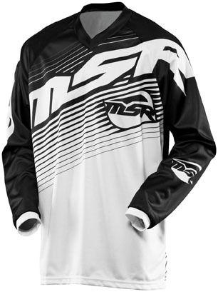 Msr 2014 adult axxis blk/wht jersey size small sm