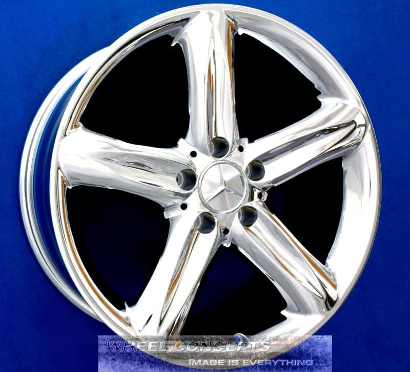 Mercedes sl500 sl 500 18 inch chrome wheel exchange 18" rims sl550 550