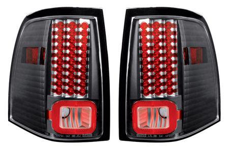03-06 ford expedition ipcw euro tail lights - ledt-517cb bermuda black crystal