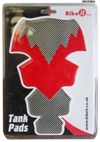 Tank pad protection  red carbon
