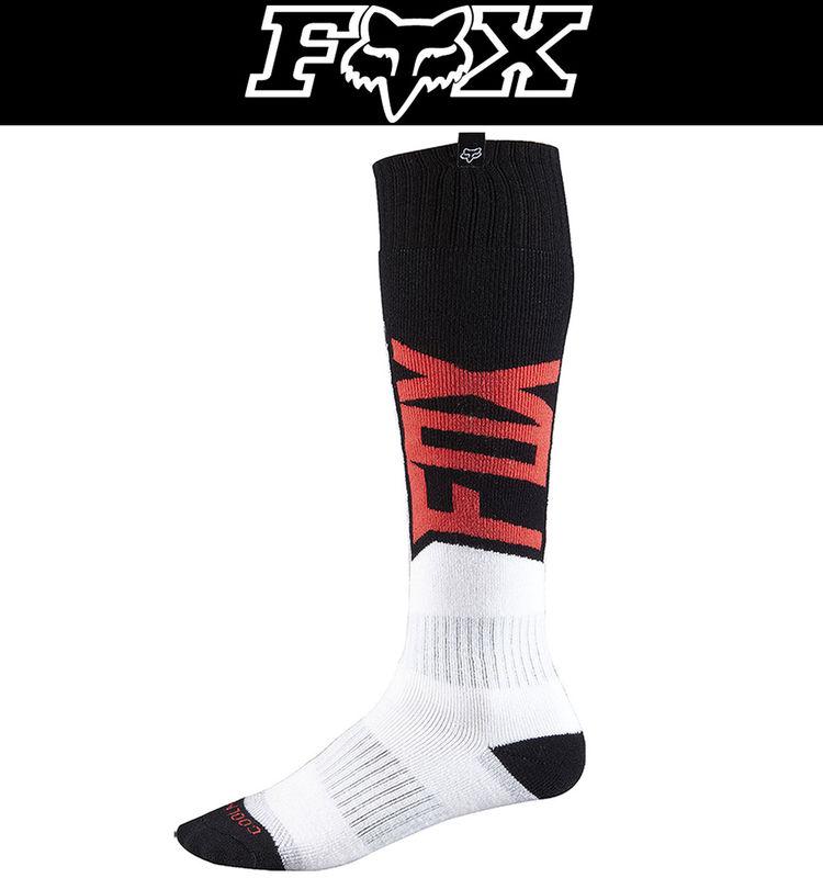 Fox racing coolmax given thick socks red white shoe sizes 8-13 dirt atv mx 2014