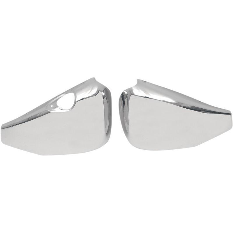 Chrome side oil tank battery covers for harley davidson xl 883 1200 04-13 - pair