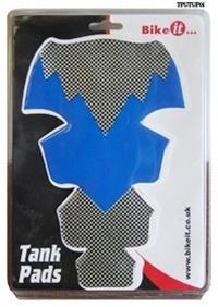 Tank pad protection  blue carbon