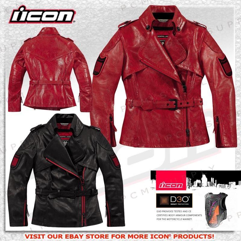Icon 1000 collection federal women brazilian cowhide motorcycle leather jacket