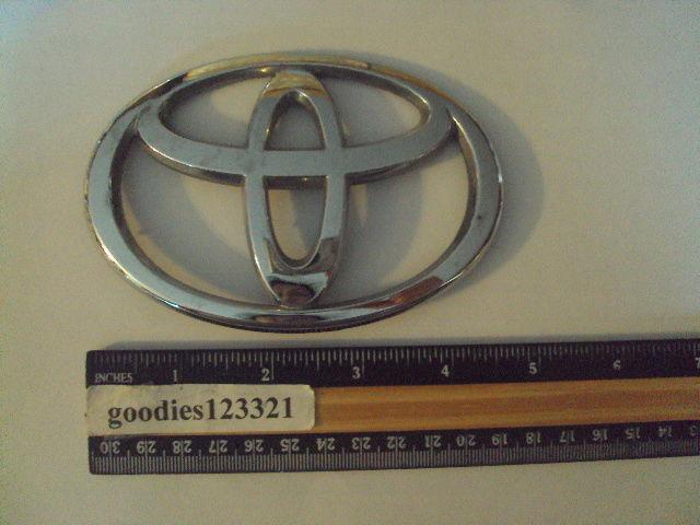 Toyota chrome emblem 4 3/4" x  3 1/4"
