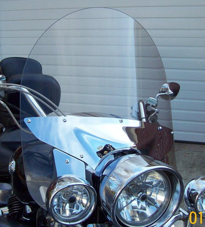 Yamaha royal star tour deluxe  2005-up 17" tall clear windshield