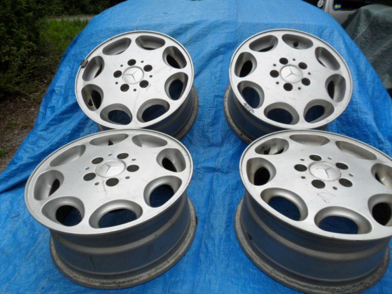Mercedes benz sel sec s class alloy wheels 16"dia 8" wide free shipping