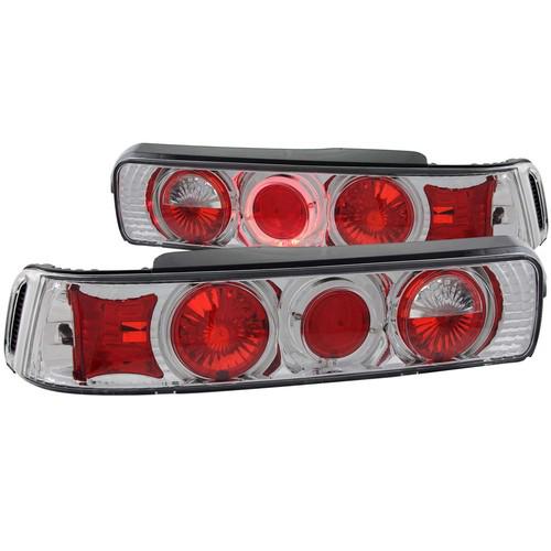 Anzo tail lights for 1990-1993 acura integra coupe with halo chrome style 221001