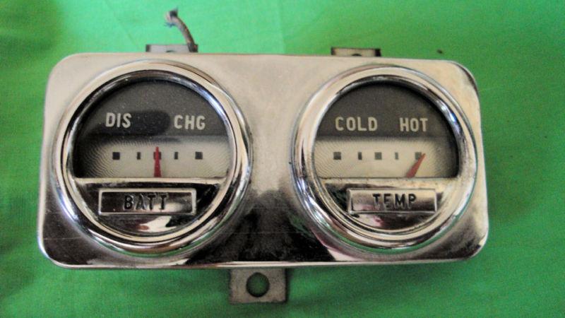  1949 mercury gauges  vintage  49 merc   battery temperature gauges