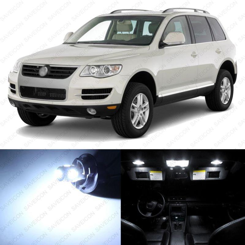 16 x xenon white led interior light package for 2004 - 2010 vw touareg t1 t2