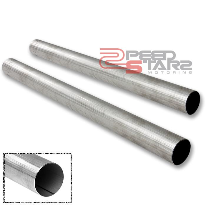 Two 2.75"x31.5" straight steel/iron turbo exhaust catback downpipe piping pipe